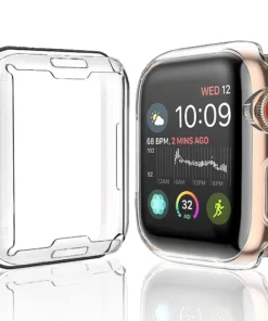 Alternative view of Clear Case For Apple Watch 45mm 41mm 44mm 40mm 46mm 42mm Screen Protector Full Cover TPU Bumper iWatch Series 10 9 8 7 SE 6 5 4
