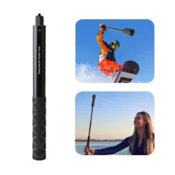 Ultra-Long Carbon Fiber Invisible Selfie Stick for Insta360 X3/X2, DJI Action 3, and GoPro Cameras