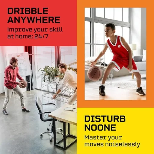 Indoor Grooved Silent Basketball - Airless PU Foam for Enhanced Grip - Image 5