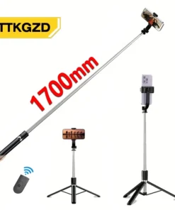 Selfie Stick 1700mm Ultra Long Stretch Portable Phone Holder Bluetooth Remote With Fill light Tripod Stand For Live Broadcas