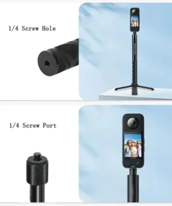 Alternative view of For Insta360 X5 X4 X3 Invisible Selfie Stick Extended Selfie Stick for GoPro 13 12 DJI Action 5 4 3 Camera Aluminum Stand