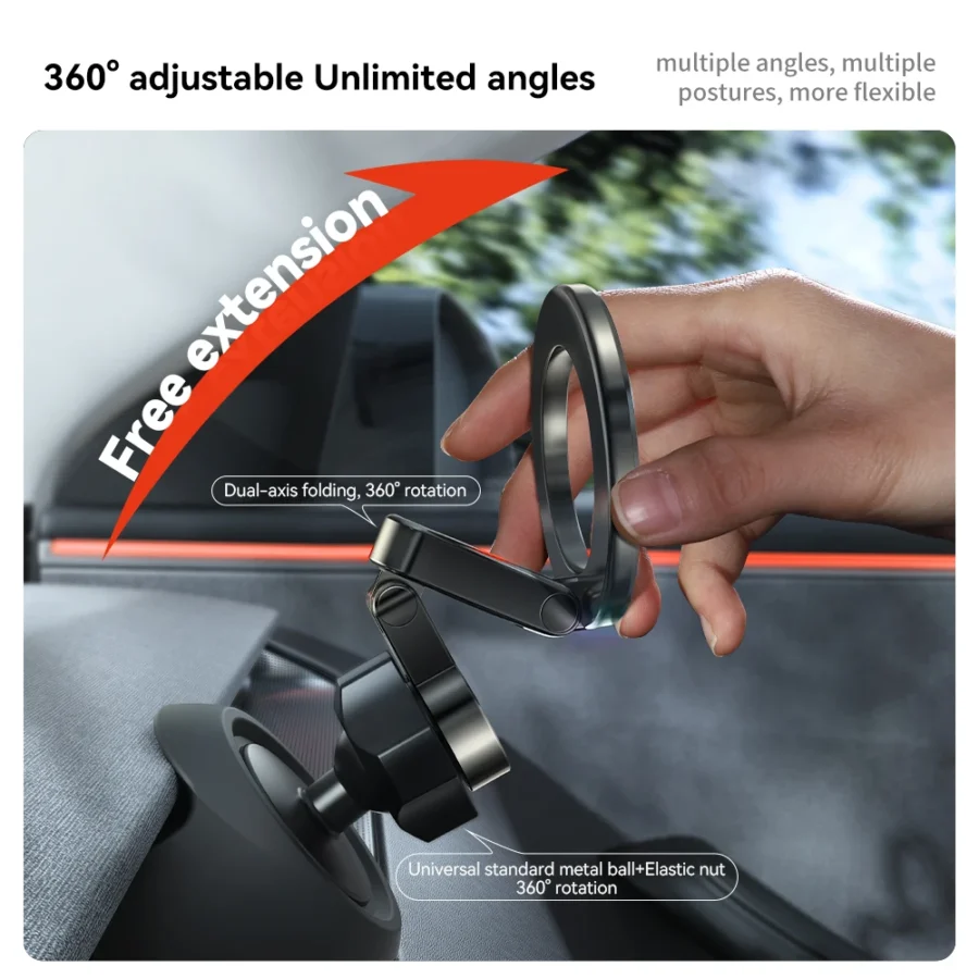 YZ For Tesla Magnetic Car Phone Holder 2025 Model 3 Y Highland Juniper Air Vent Mount Car Bracket Stand 360 Degree Rotatable - Image 3